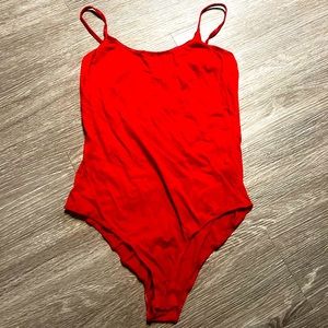 Red bodysuit